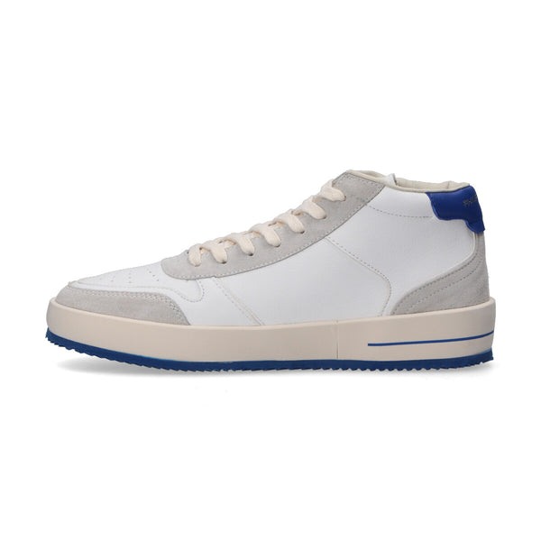 Philippe model sneaker nice mid bianco e azzurro