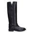 Va Roma 15 stivale biker v argento pelle nera