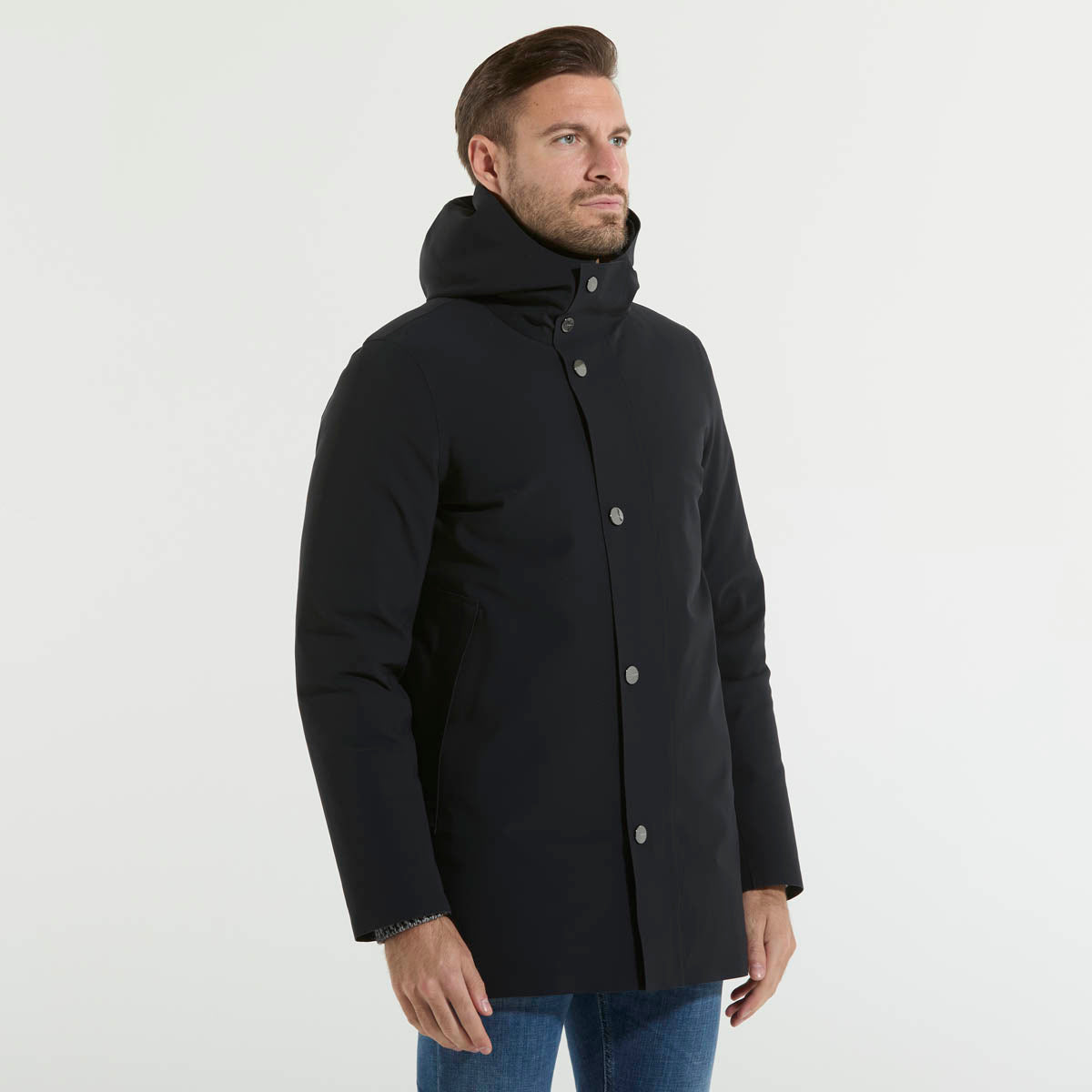 RRD parka in tessuto tecnico blu