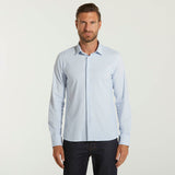 RRD camicia oxford jaquard micro pois azzurra