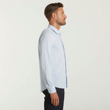 RRD camicia oxford jaquard micro pois azzurra