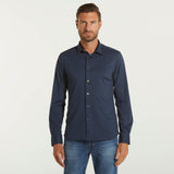 RRD camicia oxford jaquard blu scuro