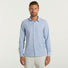 RRD camicia oxford jaquard a righe azzurra