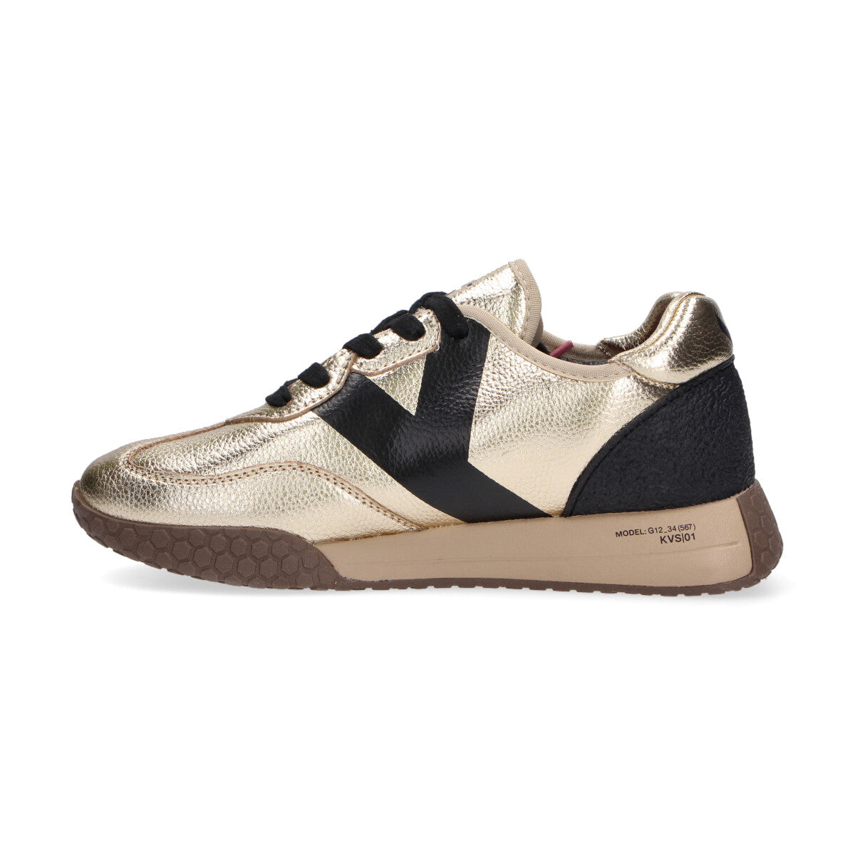 Keh-noo sneaker in pelle oro