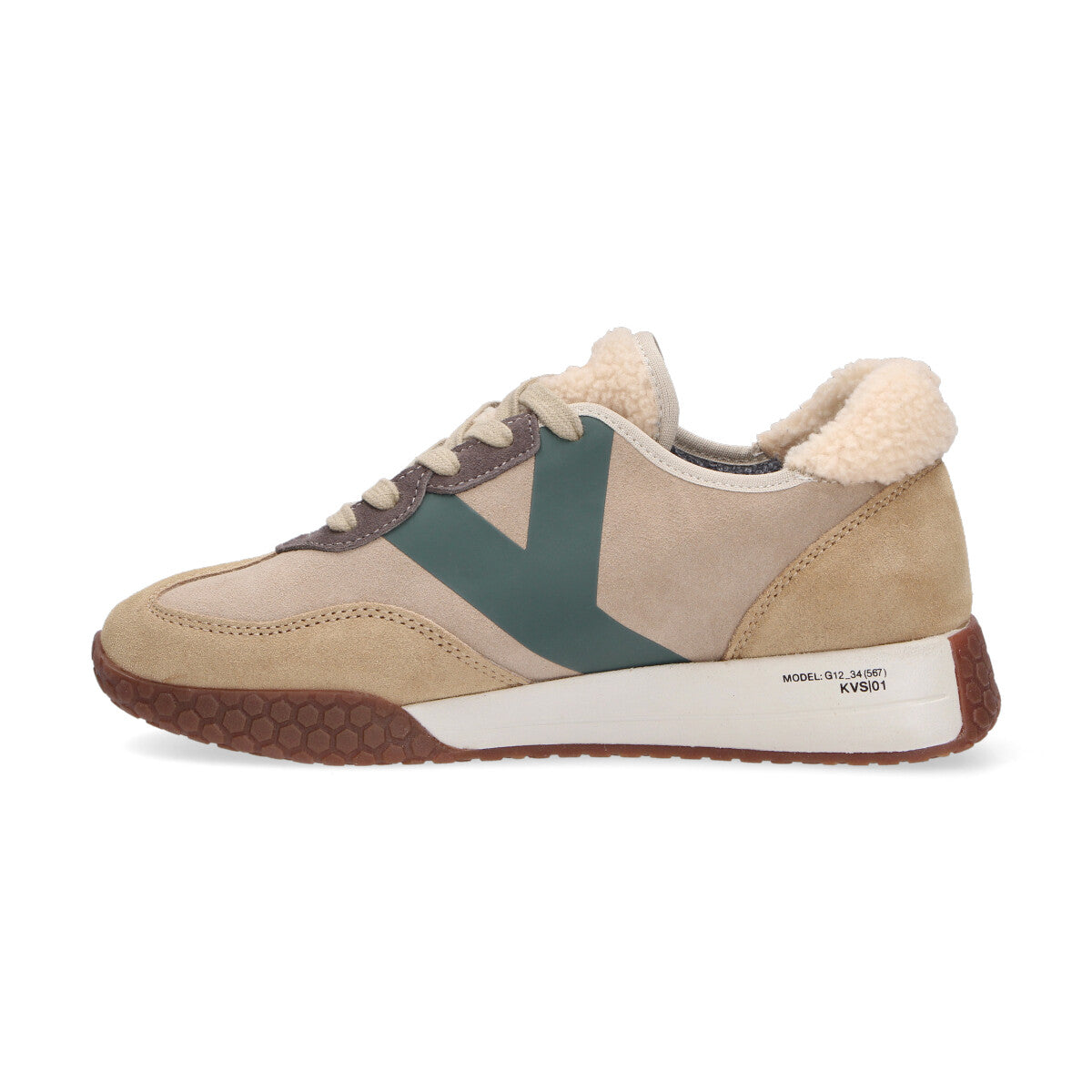 Keh-noo sneaker in camoscio beige