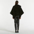 Dondup cappotto a poncho nero