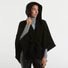 Dondup cappotto a poncho nero