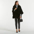 Dondup cappotto a poncho nero