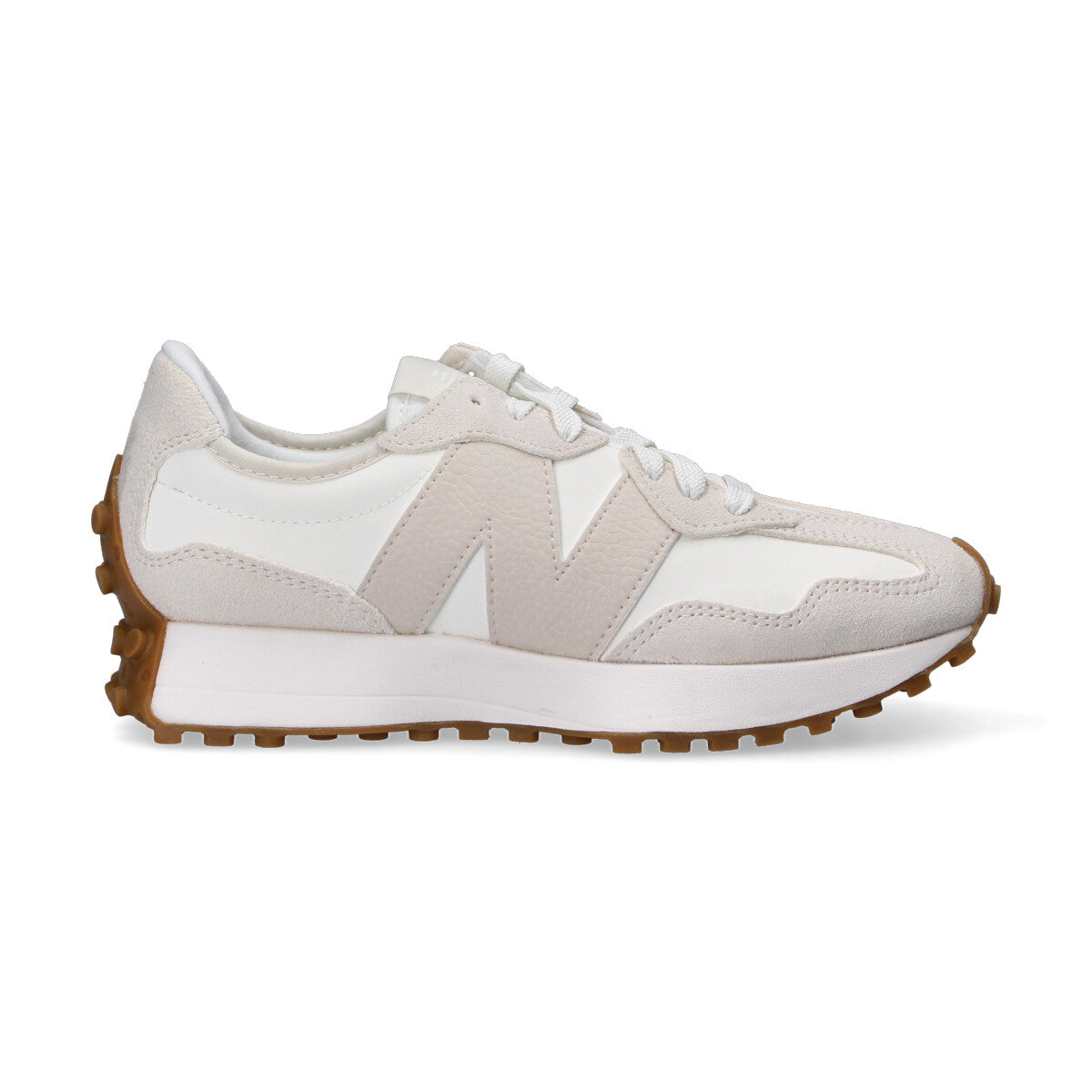 New Balance sneaker 327 camoscio panna