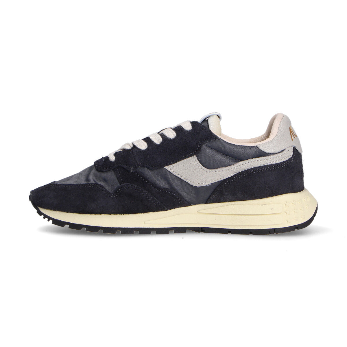 Autry Sneaker Reelwind Low camoscio nylon nera