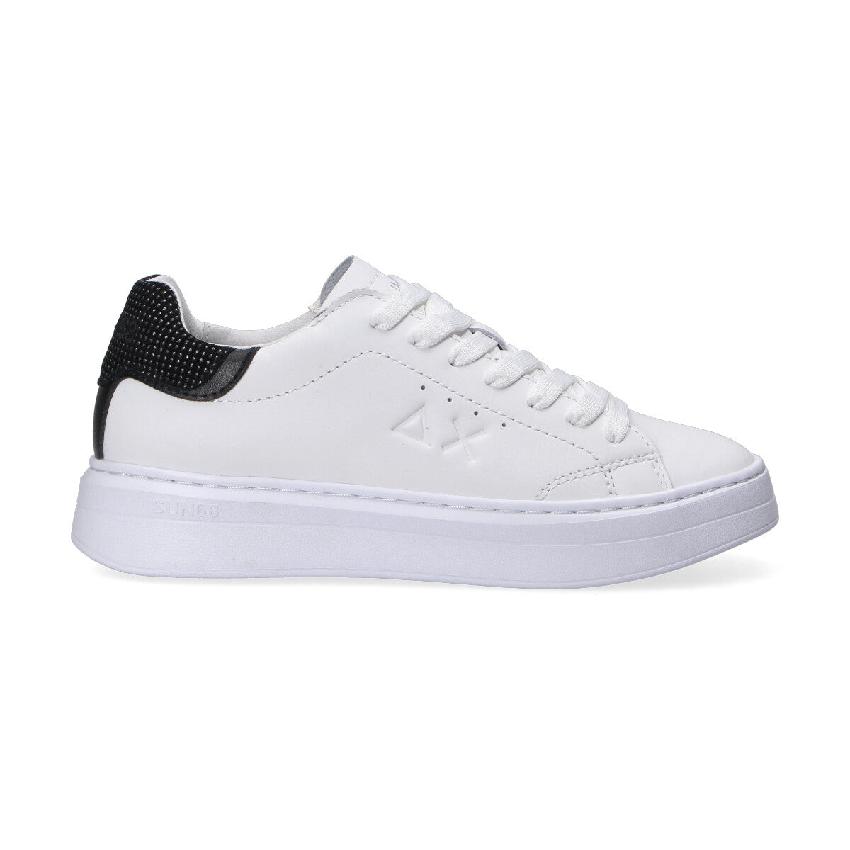 Sun68 sneaker Grace Leather bianco nero